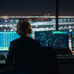 Trump’s Air Force Crushes China Drone Threat Air traffic controller monitoring screens in control tower