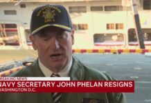 US Navy Secretary John Phelan resigns