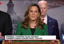 U.S. Rep. Maria Elvira Salazar reacts to Raul Castro's indictment