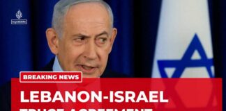 US says Lebanon, Israel commit to ceasefire to end fighting