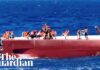 Helicopters and boats rescue passengers from capsized ferry in northern Cyprus