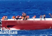 Helicopters and boats rescue passengers from capsized ferry in northern Cyprus
