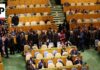 Delegates walk out as Benjamin Netanyahu begins his UN speech