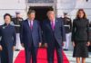 Trump greets Xi at White House ahead of meetings between US, China presidents