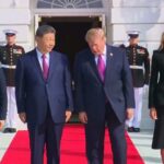 Trump greets Xi at White House ahead of meetings between US, China presidents