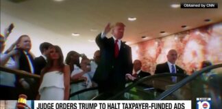 Federal judge orders end to taxpayer-funded ads promoting Trump